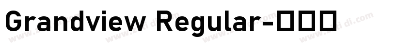 Grandview Regular字体转换